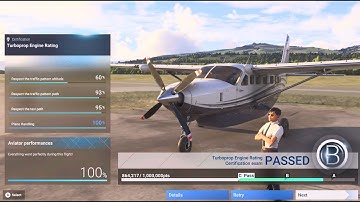 Microsoft Flight Simulator 2024 - Turboprop Engine Rating - Certification B Grade