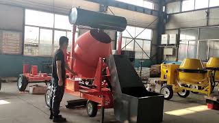 self loading concrete mixer machine