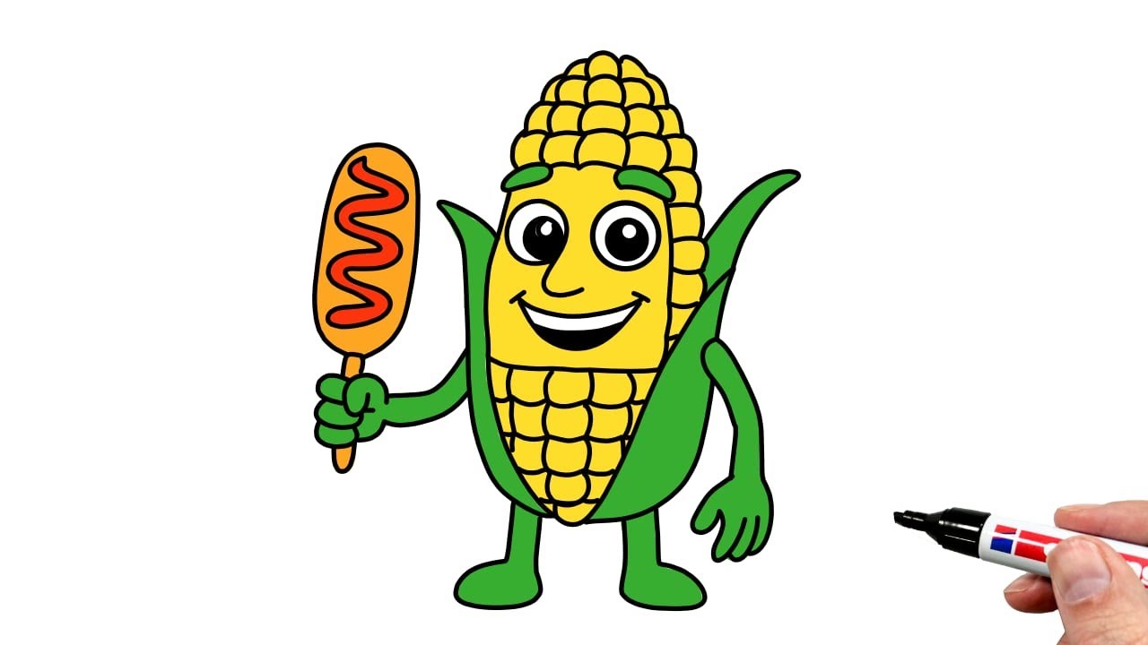 How to Draw Corn Corn Corn Sahur