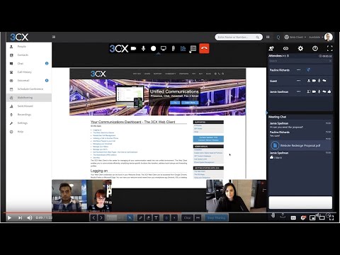 3CX WebMeeting - A Walkthrough