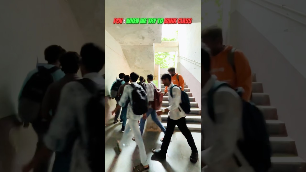 When we try to bunk class 😂 