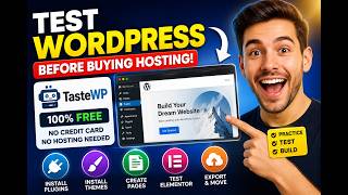 How to Test WordPress for FREE Without Hosting | Install Plugins, Build Pages & Export