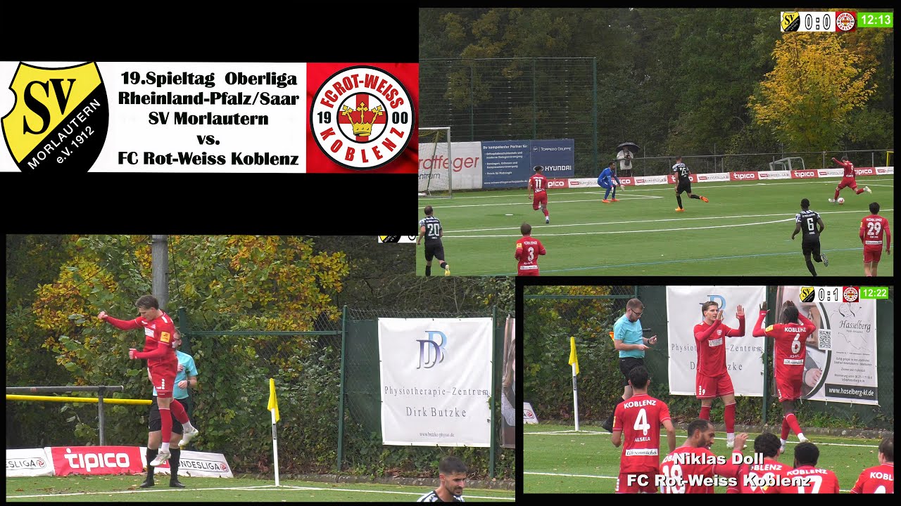 Oberliga Rheinland-Pfalz/Saar: SV Morlautern vs. FC Rot-Weiss Koblenz