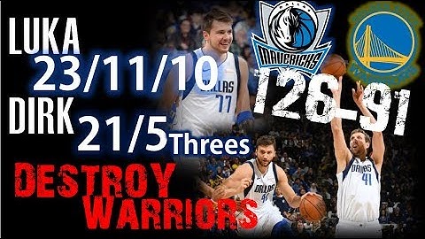 DESTROY WARRIORS!🔥🔥Dallas Mavericks Full Team Highlights vs Warriors - 23.03.19