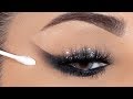 TRY THIS!! Easiest Reverse Smokey Eye with Glitter using Q-TIP!