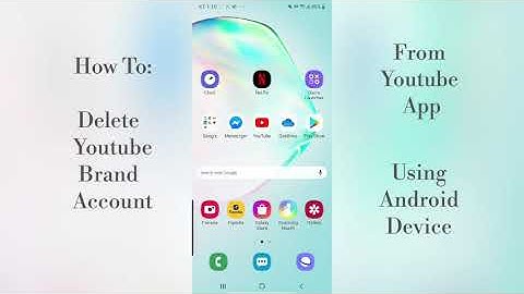 How To Delete Youtube Brand Account | Android | Youtube App