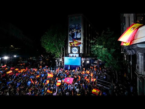 🔵DIRECTO |  Noche electoral en la calle Génova