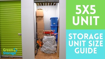 Storage Unit Size Guide: 5x5 Unit | How to Pack Your Storage Unit | Green Storage Canada
