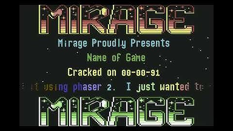 Commodore 64 Mirage Intro