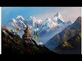 Mount everest  ama dablam  how to paint  bk art gallery