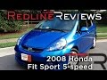 2008 honda fit sport 5speed review walkaround exhaust  test drive