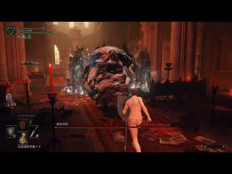艾爾登法環 - 等級1 VS 神皮貴族(火山官邸)