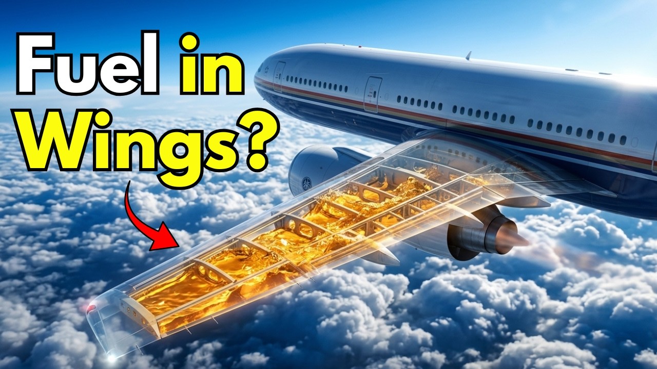 Why Airplane Wings Are Actually Giant Fuel Tanks