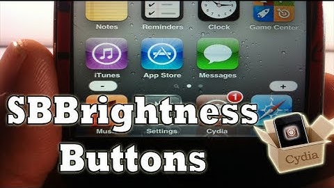SBBrightnessButtons (Cydia Tweak) - Homescreen Brightness Buttons