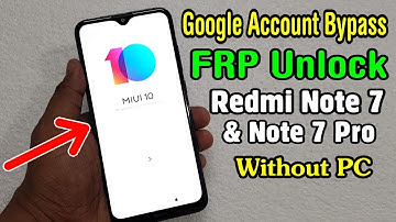 Redmi Note 7 (M1901F7I) FRP Unlock/ Google Account Bypass 2020 (Without PC)