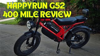 Full Happyrun G52 - 400 Mile Review - 48V 1500W E-Bike Update