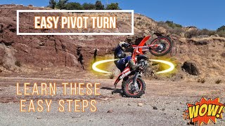 How to Pivot Turn a Dirt Bike | Easy Steps to Learning the Pivot Turn