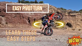 How to pivot turn on a dirt bike