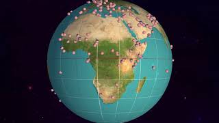 Visualization of over 1000 US Military Bases (Version 1) -- See newer: https://youtu.be/t_6U9h0WRwQ