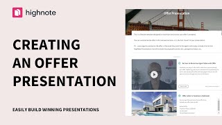 How to Create an Offer Presentation with Highnote