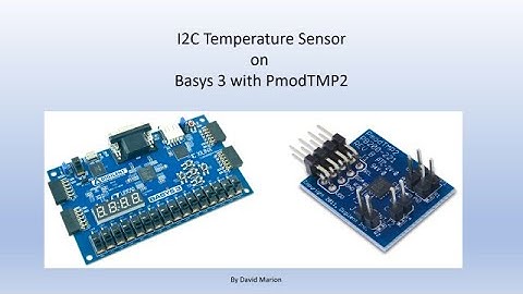 I2C on FPGA Temperature Sensor Basys3 with PmodTMP2