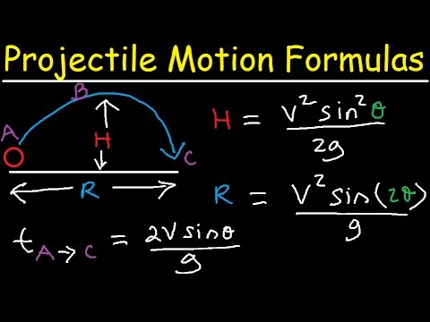 Video: Wat is die formule vir projektielbeweging?