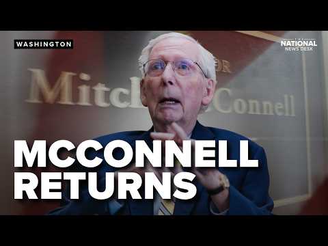 Mitch McConnell finally RETURNS: Votes in the Senate
