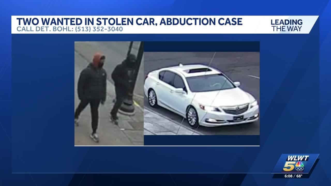 Cincinnati police search for suspects after car stolen with two ...