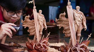 Wood Carving: Guts - Berserk [ ベルセルク ]