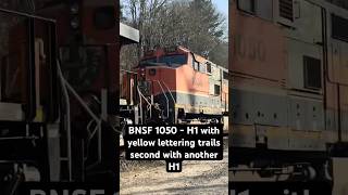 BNSF 1050 trails second along with another H1 #railfan #heritageunit #bnsf #railroad #dash9 #amazing BNSF 1050 trails second along with another H1 #railfan #heritageunit #bnsf #railroad #dash9 #amazing