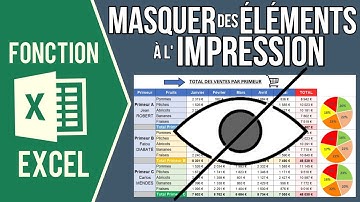 EXCEL - MASQUER DES ÉLÉMENTS À L