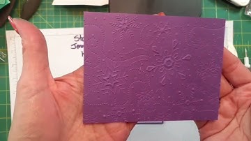 Stampin Up Snowflake Specialty Vellum, basic border dies, and SAB gold & silver specialty DSP