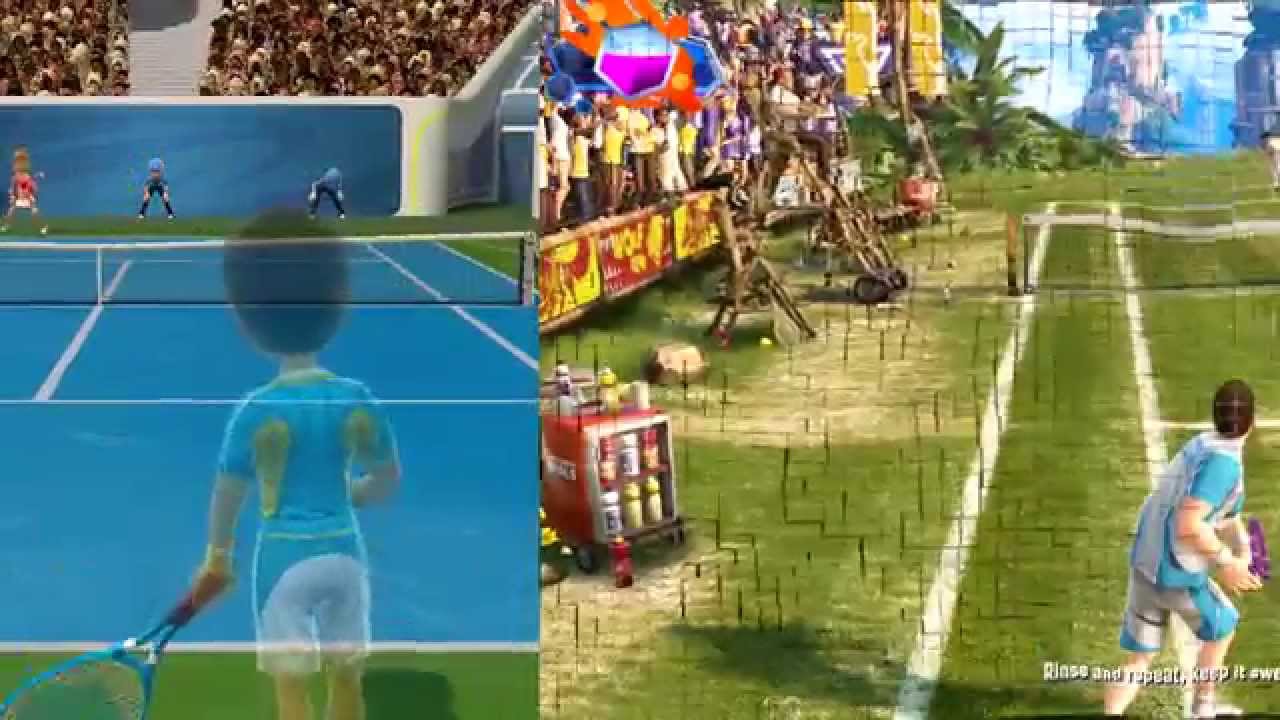 Kinect Sports Rivals tennis Xbox One versus Kinect Sports ...
