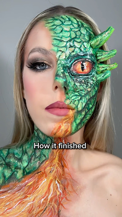 INSANE MAKEUP TRANSFORMATION🤯 #creativemakeup #transformation #sfx