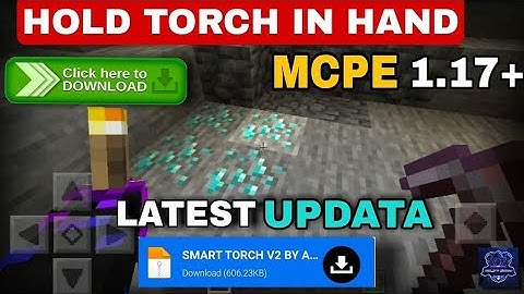How to hold torch in left hand in Minecraft Pocket Edition 1.17+ | 100% working | Rex_pro gamer