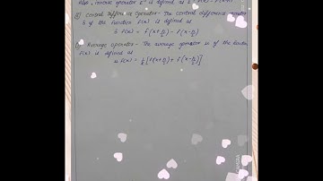 Numarical Anylisis Solved Exercise 1.1 of Finite difference Operators (pdf link in description)