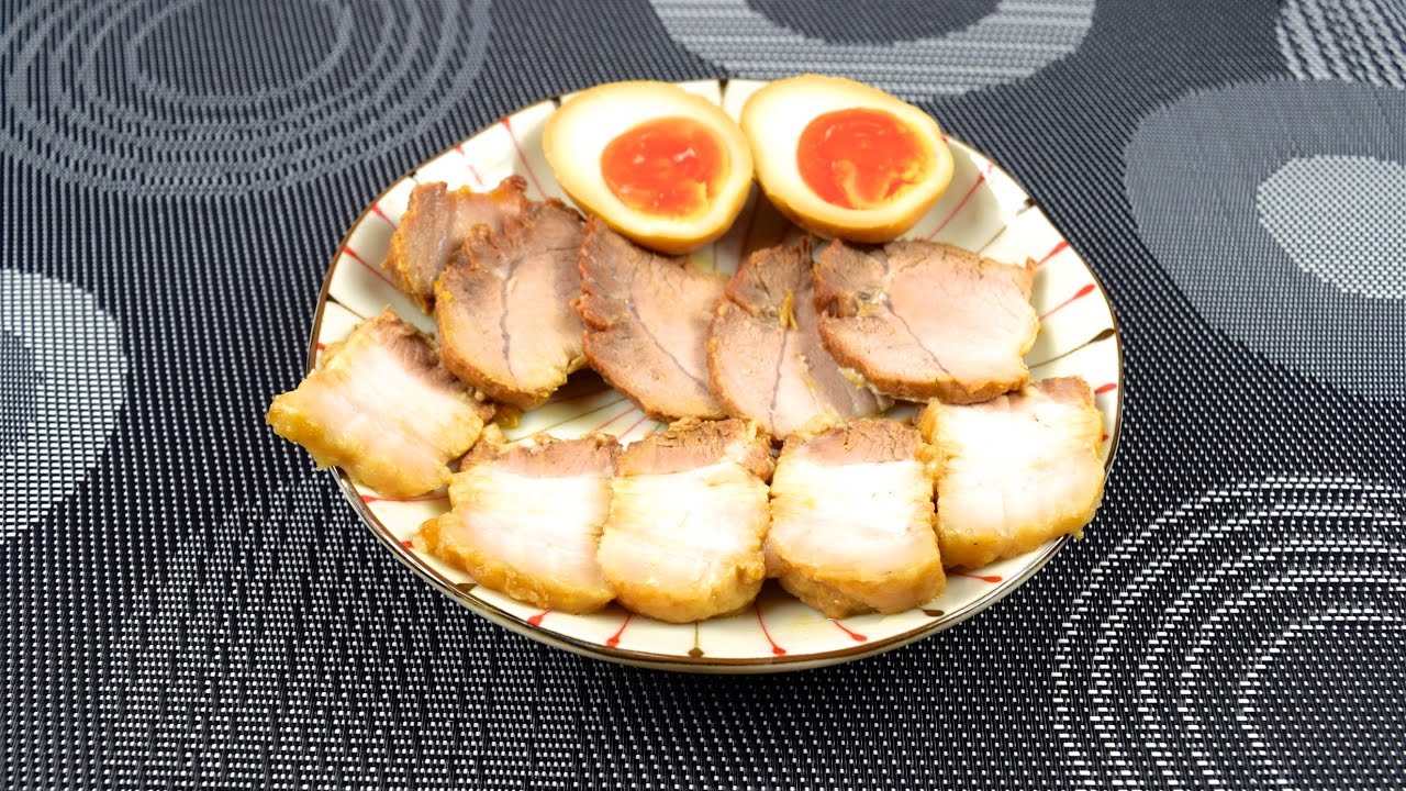 Japanese Roast Pork Fillet and Boiled Egg Recipe Oishiy cooking