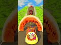 Flatbed Longer Bus vs Giant Watermelon 3D Model Test Crash Challenge BeamNG Drive #beamngcrash