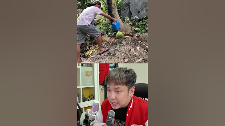 ชายคนนี้สาดน้ำใส่ต้นมะพร้าว #negi