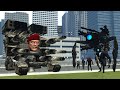 New skibidi bill tank vs all cameramanspeakerman and tv man bosses in garrys mod