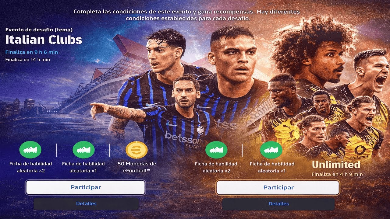⚽ eFootball 2026 - Completando los Eventos de las 50 Monedas - Serie A y Bundesliga