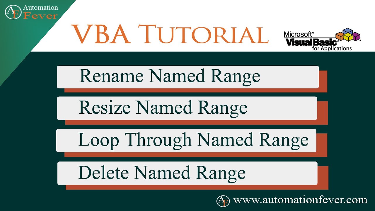 New Rename, Resize and Delete Named Range in VBA | Excel VBA Tutorial in Hindi