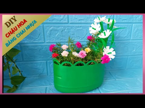 Video Làm Chậu Hoa Bằng Chai Nhựa | Ý tưởng Với Nắp Chai |... - youtube