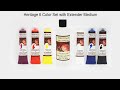 Introduction to the Heritage Acrylic 6 color set for Paint It Simply