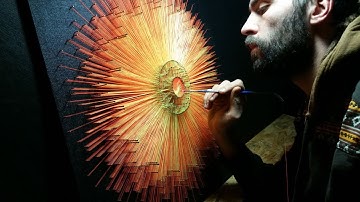 Mandala String Art Making of HOLY GLORY