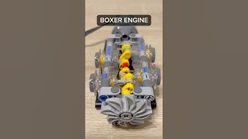 LEGO Boxer Engine (Sound, Pistons and Crankshaft) Demonstration