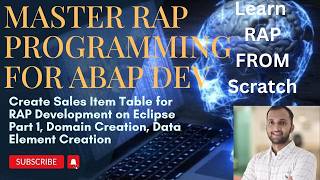 10. Create Sales Item Table for RAP Development on Eclipse Part 1, Domain Creation, Data Elements