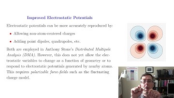 Introduction to Molecular Mechanics Part 3: Advanced Electrostatics and Polarization