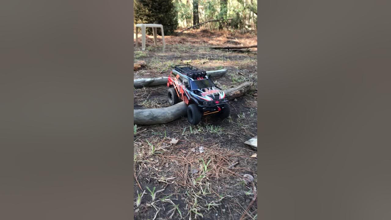 Legendary Grando rc run on back yard crawler track YouTube