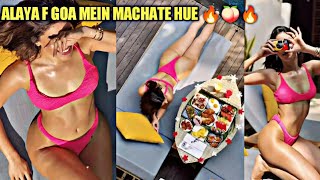Bollywood Hottie Alaya F Hot In Bikini Enjoying In Goa Video Viral